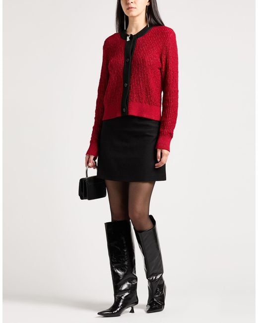 Karl Lagerfeld Red Cardigan
