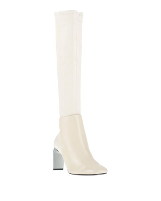 Jil Sander White Boot Leather
