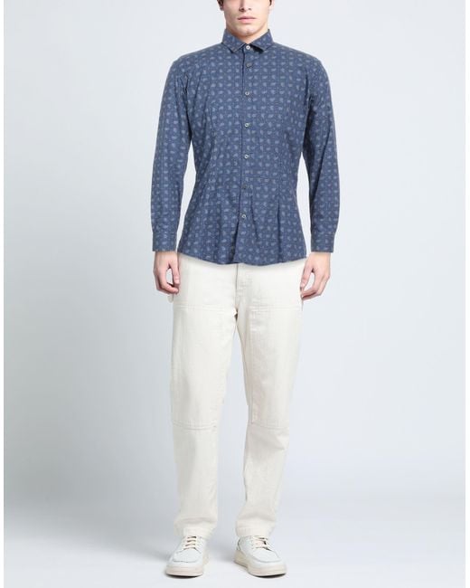 Daniele Alessandrini Blue Shirt for men