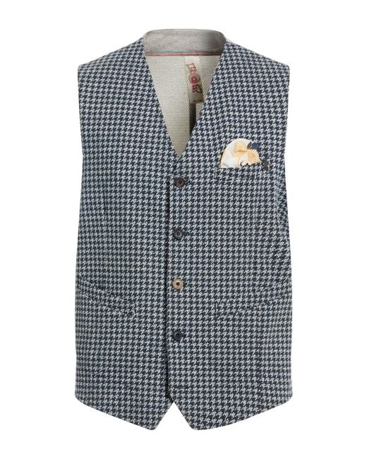 Bob Blue Tailored Vest Cotton, Polyester, Elastane for men
