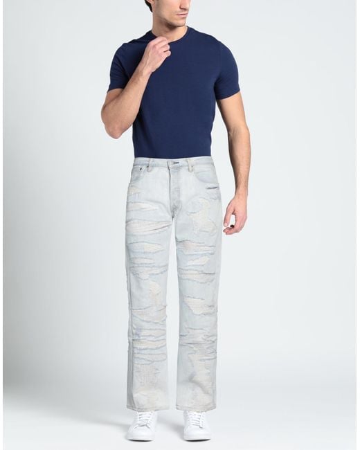 NOTSONORMAL Gray Denim Trousers for men