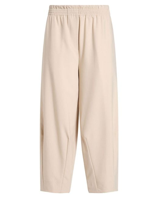 ALESSIA SANTI Natural Pants Polyester, Viscose, Elastane