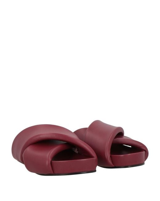 Jil Sander Purple Sandals Leather