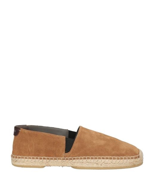 Sergio Rossi Brown Camel Espadrilles Leather for men