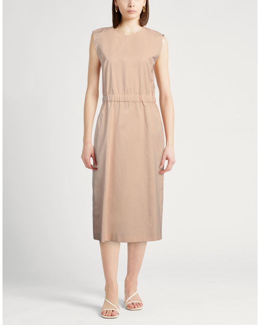 Fabiana Filippi Natural Midi Dress Cotton