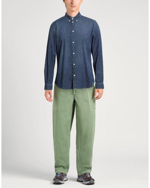 Dondup Blue Denim Shirt Cotton, Elastane for men