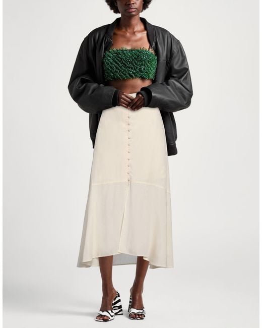 Twinset Natural Midi Skirt