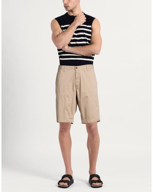 Squad² Natural Shorts & Bermuda Shorts Cotton, Elastane for men