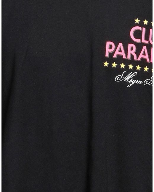 MSGM Black T-shirt for men