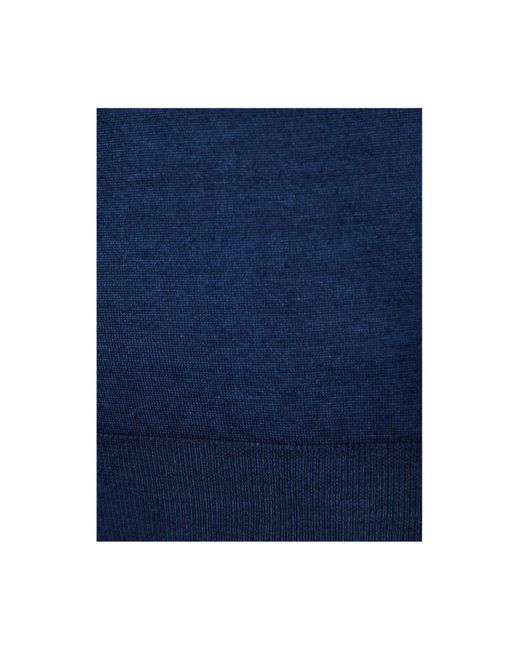 Polo Canali pour homme en coloris Blue