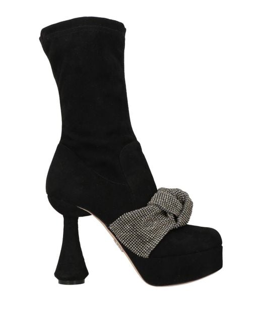 Rodo Black Ankle Boots Leather
