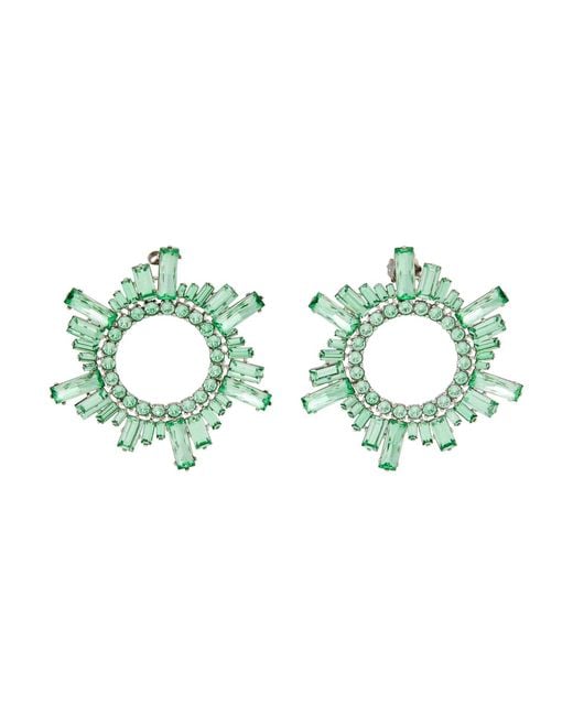 AMINA MUADDI Green Earrings