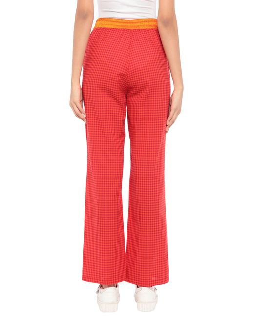 Department 5 Red Pants Cotton