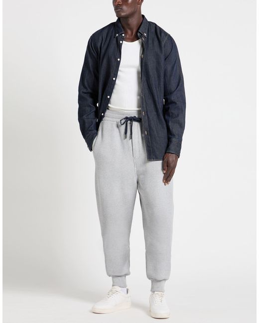 Dolce & Gabbana Gray Light Pants Cotton, Polyamide for men