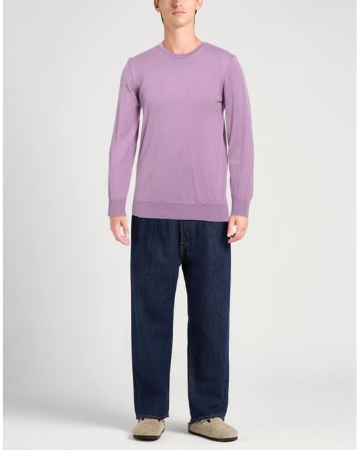 Daniele Alessandrini Purple Sweater Wool for men