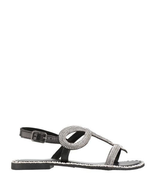 CafeNoir White Sandals Leather, Synthetisches Material