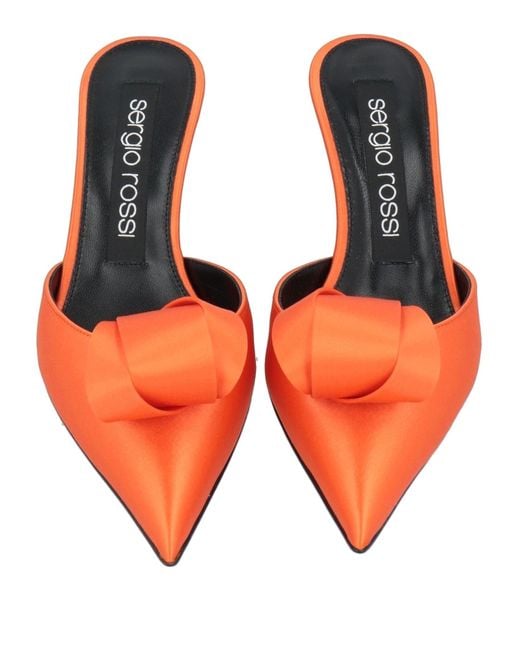 Sergio Rossi Red Mules & Clogs