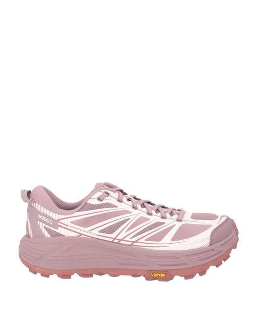 Hoka One One Pink Sneakers Textile Fibers for men