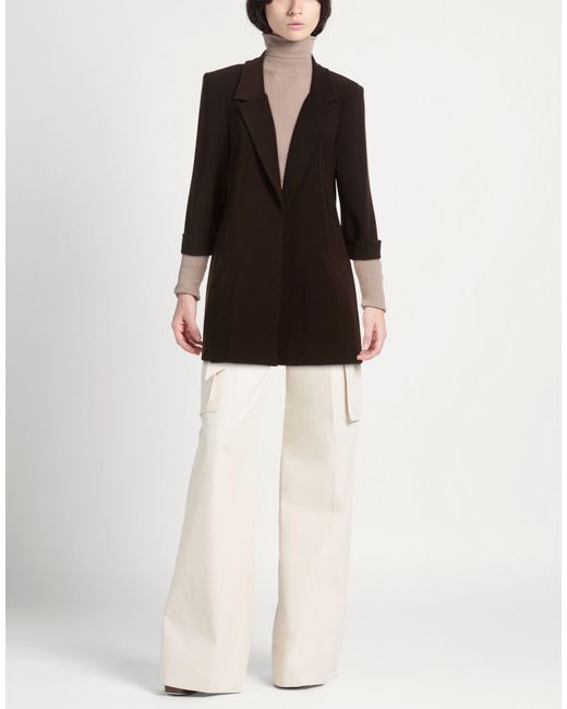 FRANK LYMAN Black Chocolate Blazer Polyester, Elastane