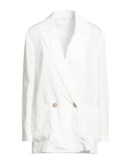 Peserico White Easy Blazer Modal, Polyamide