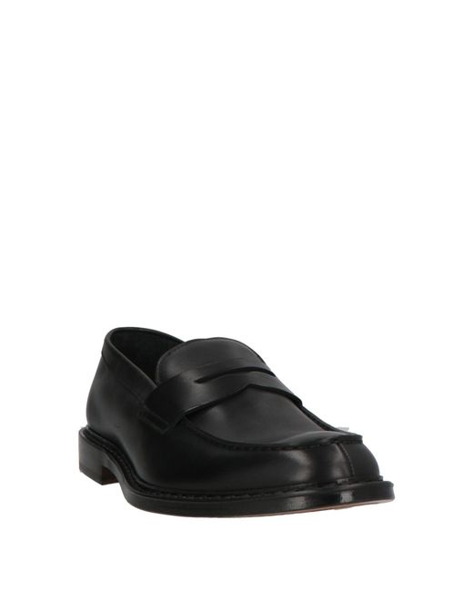Doucal's Black Phoenix Loafers Leather for men