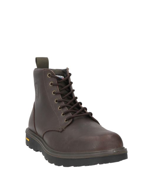 Blauer Brown Dark Ankle Boots Leather for men