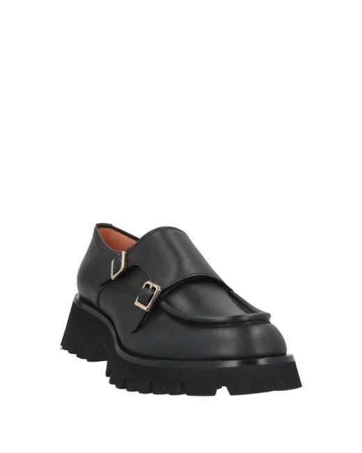 Santoni Black Loafer