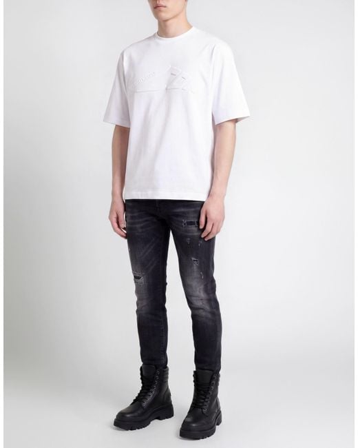 DSquared² White Icon T-Shirt Cotton for men