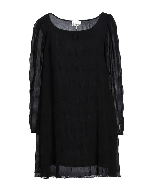 Ganni Black Mini Dress