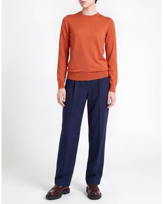 Pullover Roberto Collina en coloris Orange