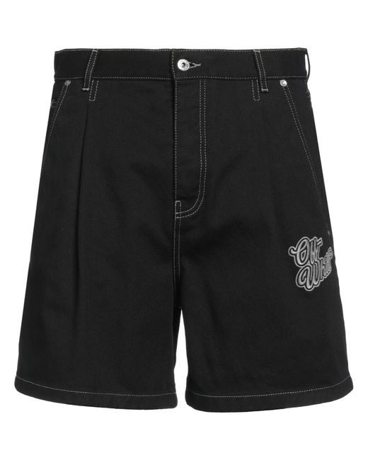 Off-White c/o Virgil Abloh Black Shorts & Bermuda Shorts Cotton for men