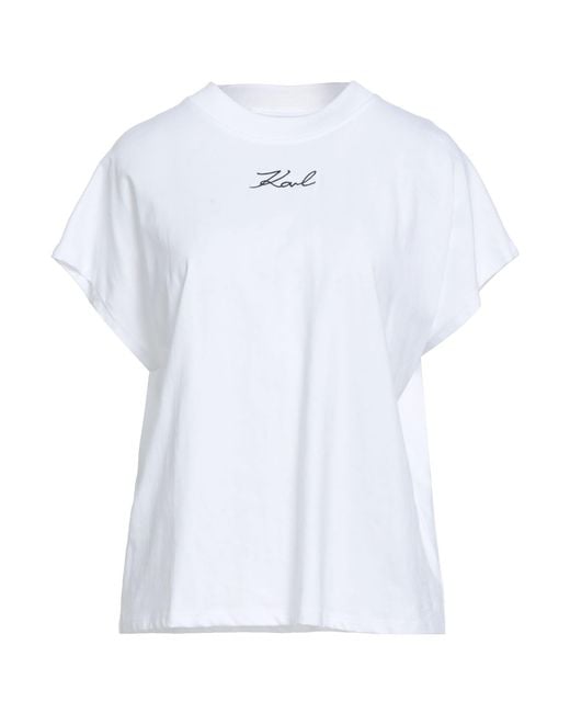 Karl Lagerfeld White T-Shirt Organic Cotton