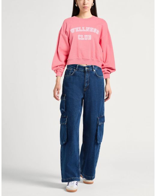 Sporty & Rich Pink Sweatshirt Cotton