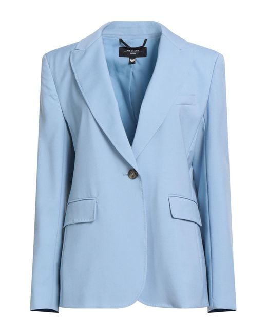Weekend by Maxmara Blue Sky Blazer Virgin Wool