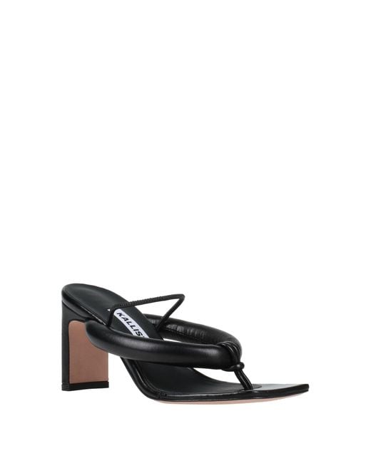 Kalliste Black Thong Sandal