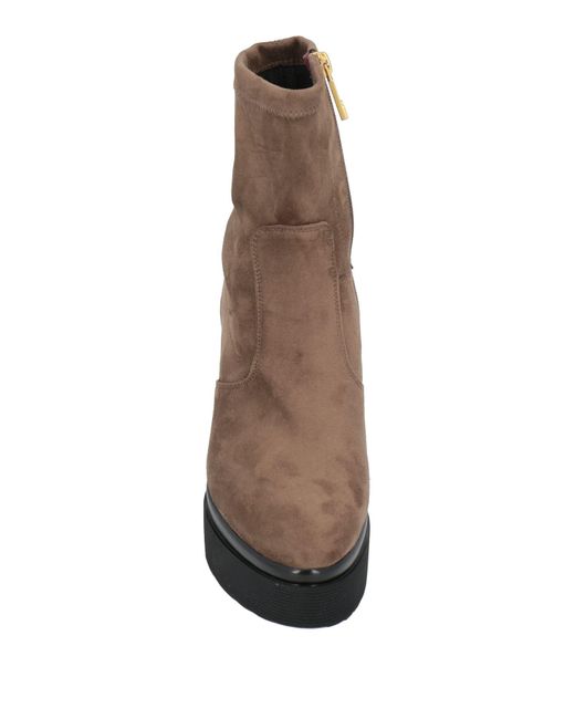 Lorenzo Mari Brown Ankle Boots
