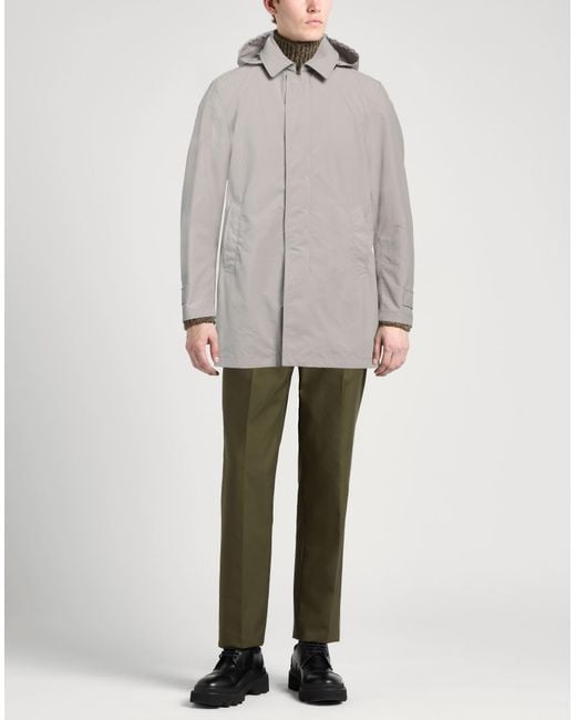Herno Gray Overcoat & Trench Coat for men