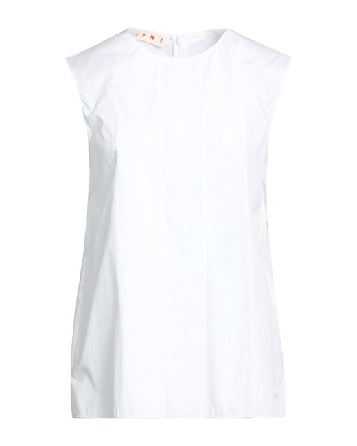Marni White Top Cotton