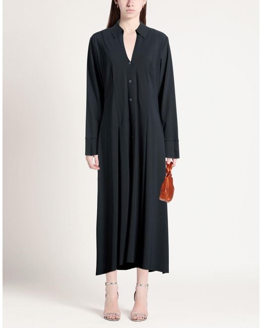 High Black Midi Dress