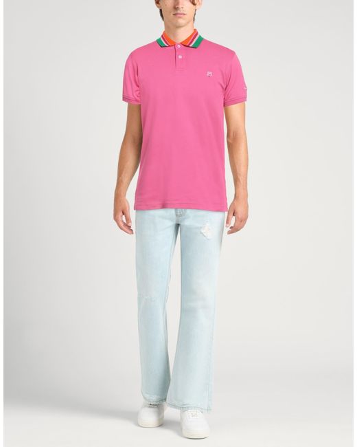 Harmont & Blaine Pink Polo Shirt Cotton for men