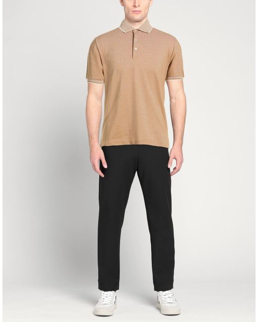 Polo Canali de hombre de color Natural