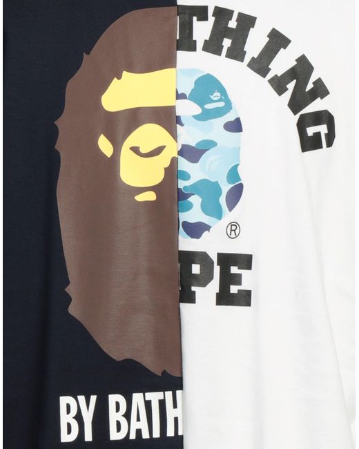 Camiseta A Bathing Ape de hombre de color Blue