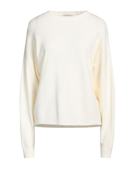 hinnominate White Ivory Sweater Viscose, Polyester, Polyamide