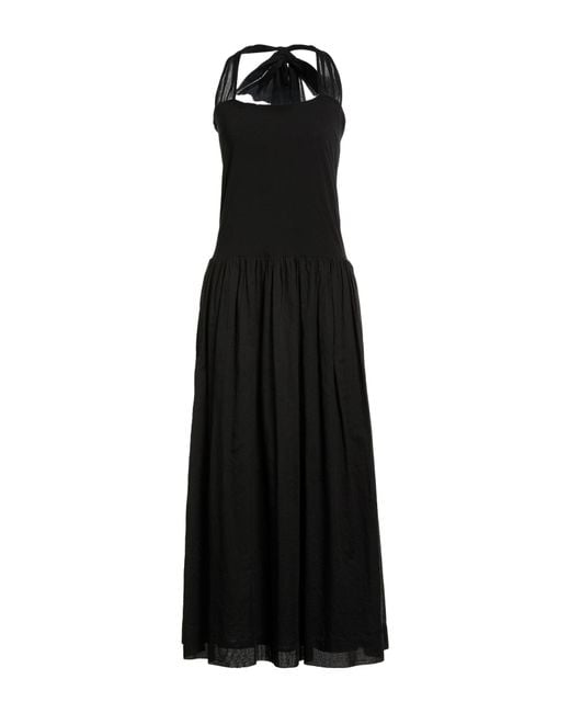 Jucca Black Maxi Dress Cotton