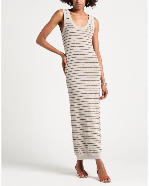 Brunello Cucinelli White Maxi Dress