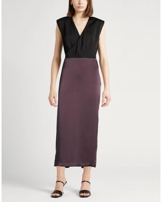 Alysi Purple Midi Skirt