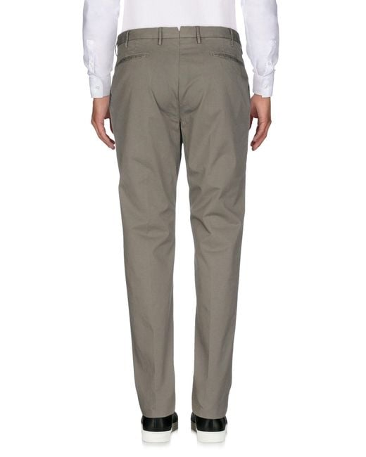 Incotex Gray Pants Cotton, Elastane for men
