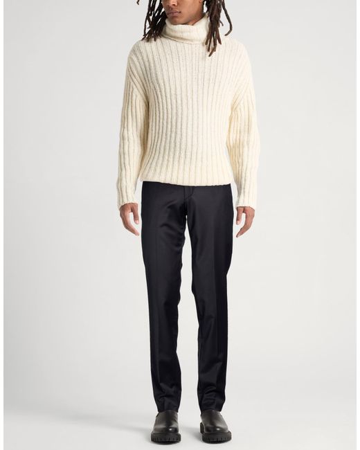 Brian Dales Blue Pants Wool, Polyamide, Elastane for men