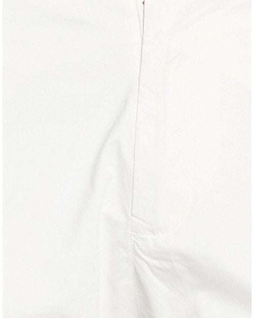 Alpha Studio White Shorts & Bermuda Shorts Cotton, Elastane for men