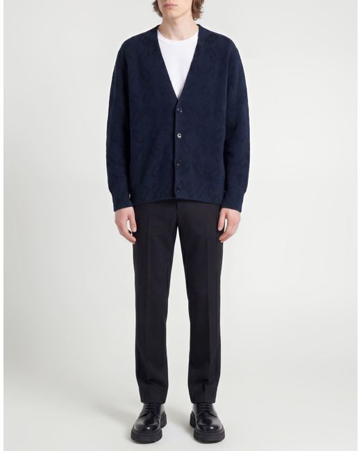 Givenchy Blue Cardigan Wool, Polyamide for men